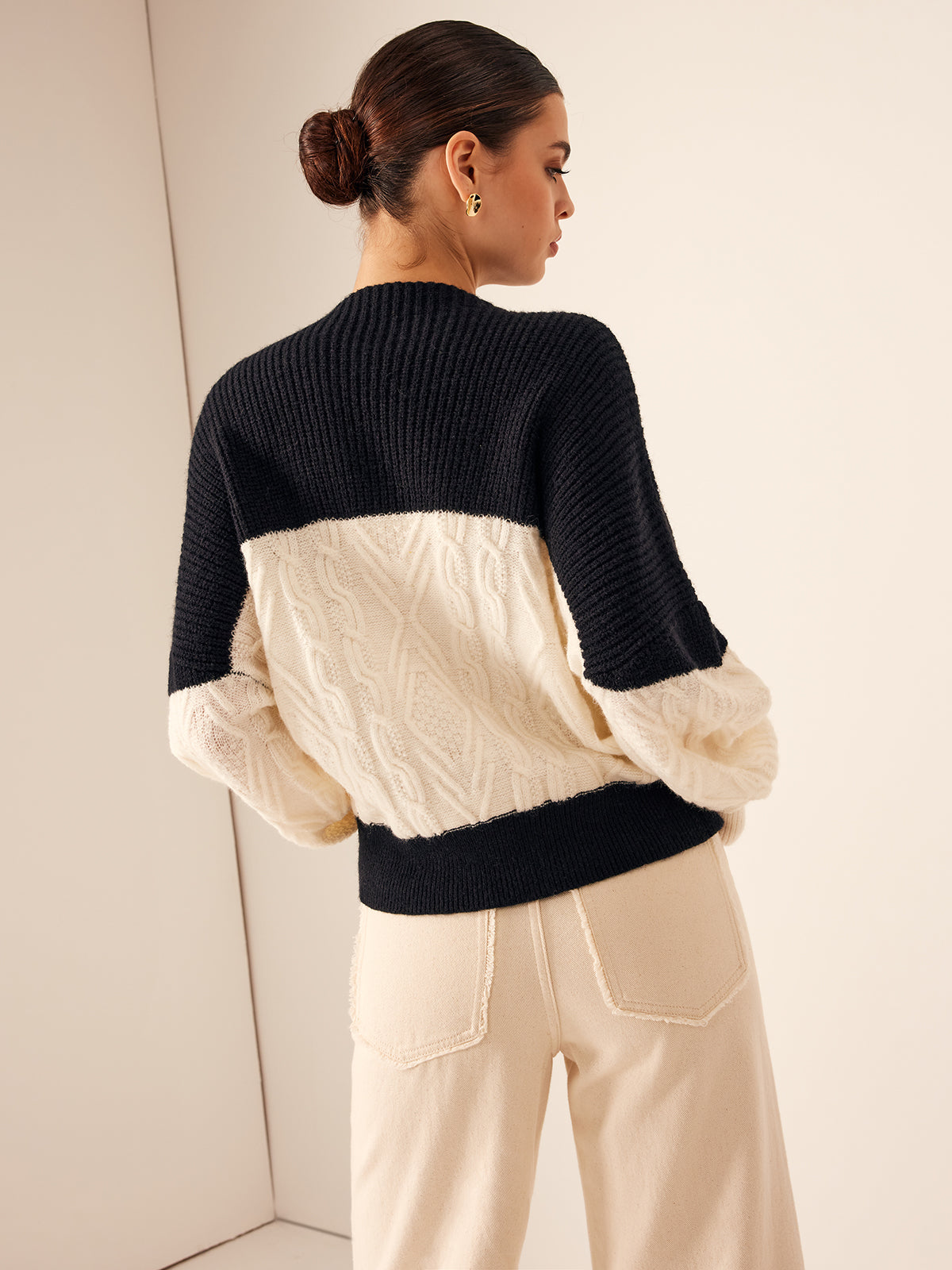 Color Block Shift Sweater