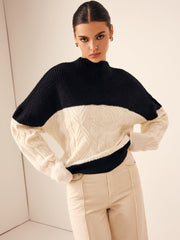 Color Block Shift Sweater