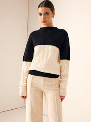 Color Block Shift Sweater