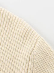 Bow Ribbed Warm Sweater