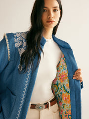 Boheme Printed Pockets Winter Coat