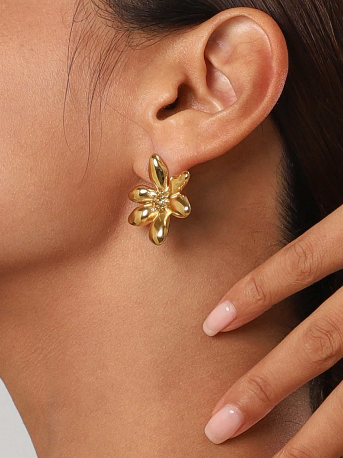 Elegant Irregular Petal Earrings