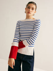 Color Block Striped Sweater