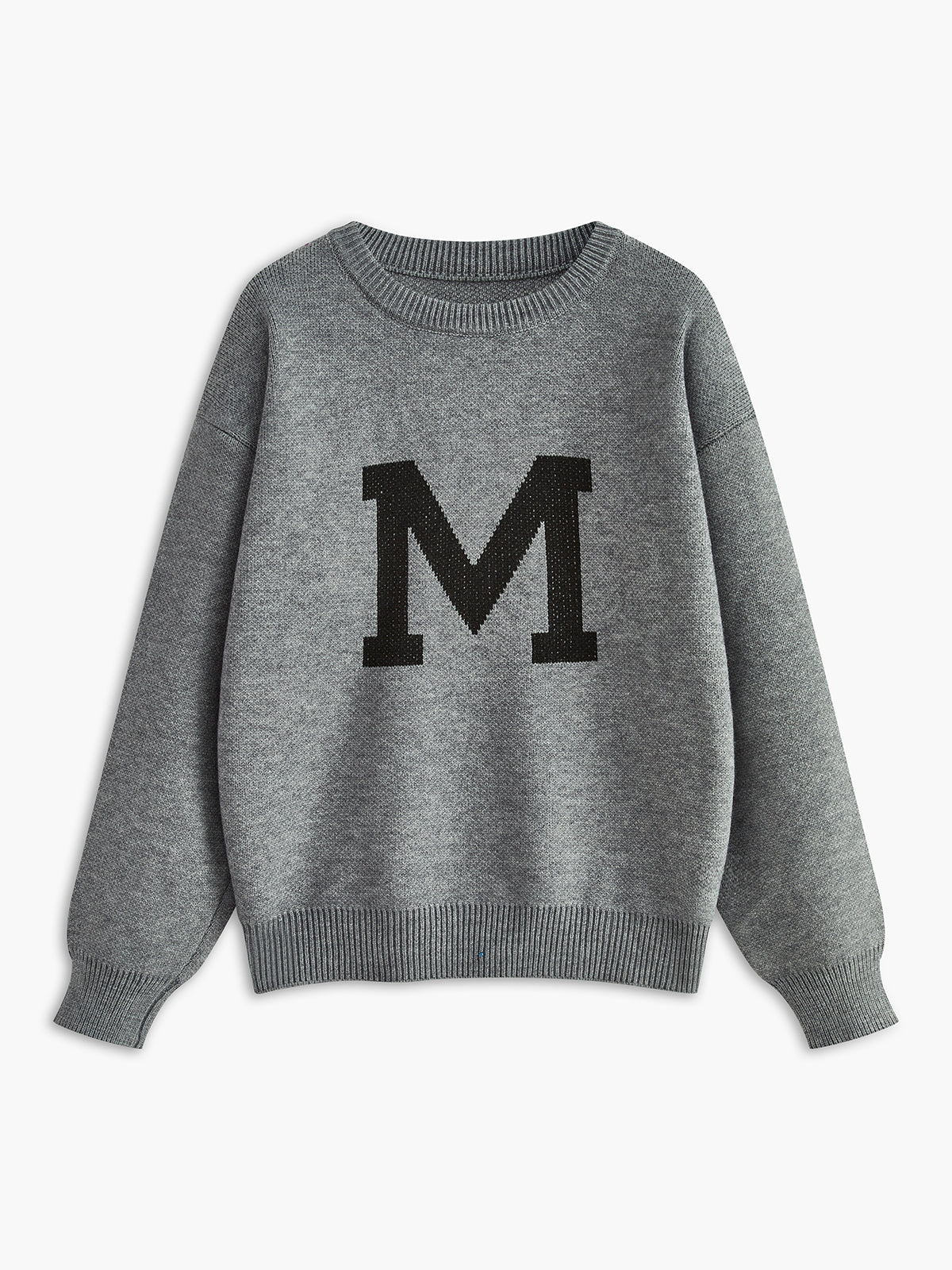 Letter Printed Loose Sweater