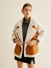 Two-Tone Panel Fleece Jacket