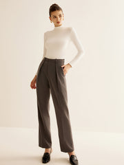 Utility High-Waist Suit Pants