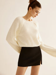 Backless Tie Back Sweater