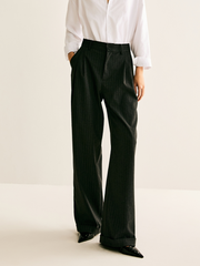 Pinstripe Drape Pants