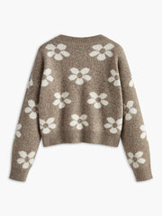 Floral Printed Cozy Sweater