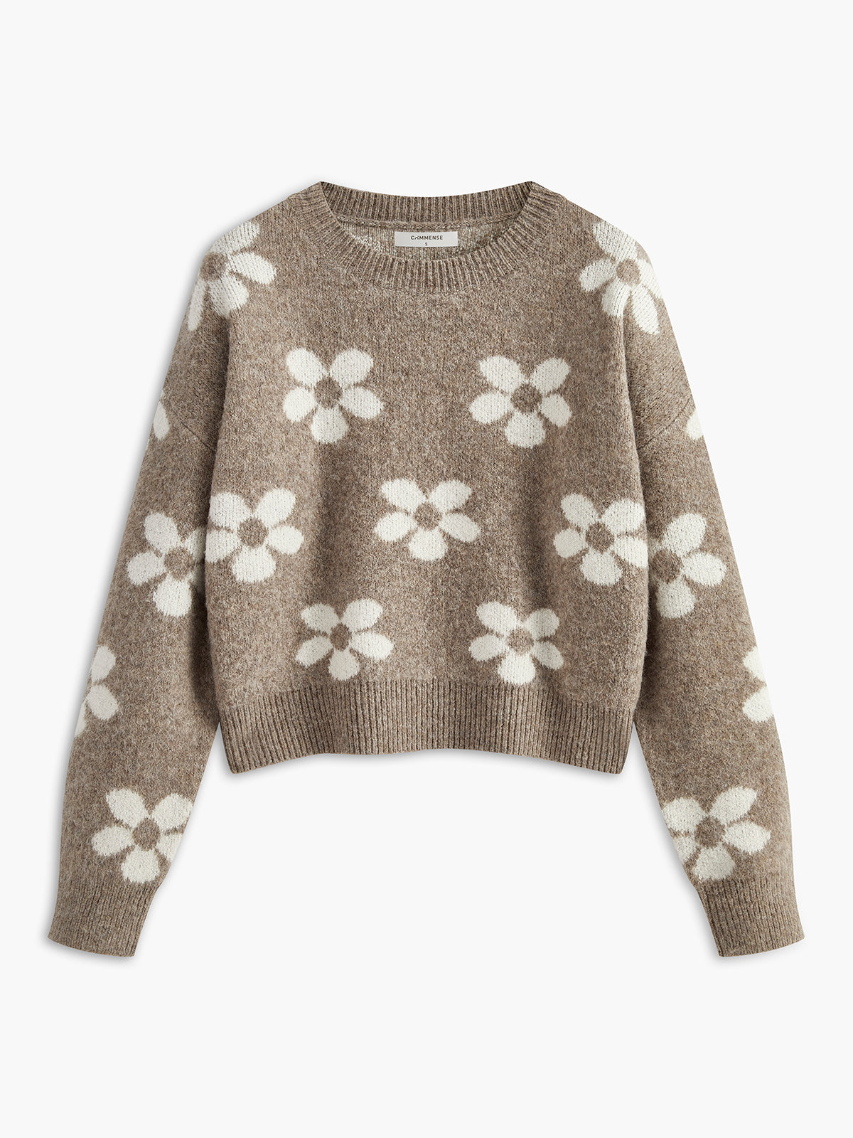 Floral Printed Cozy Sweater