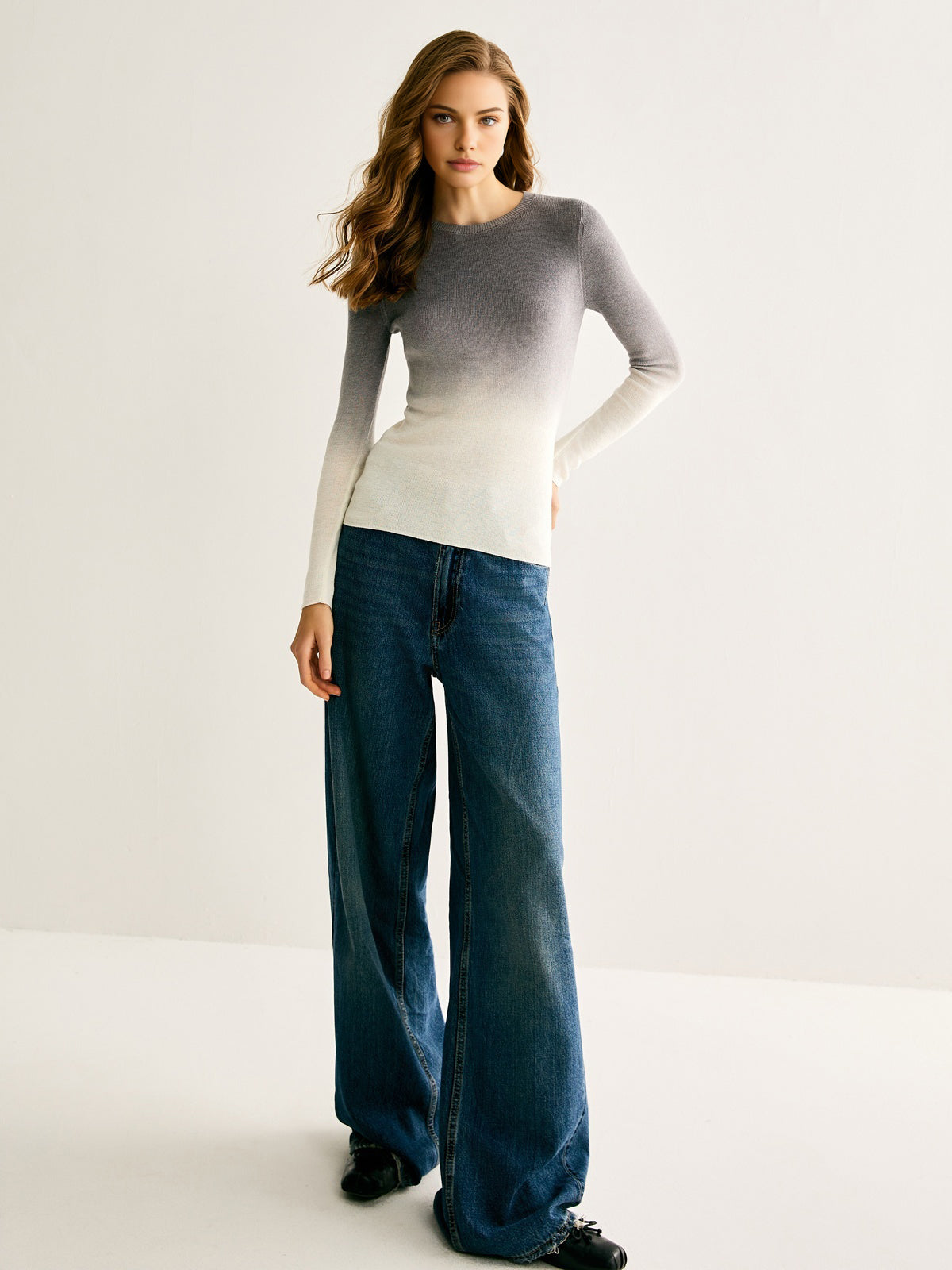 Gradient Slim Sweater