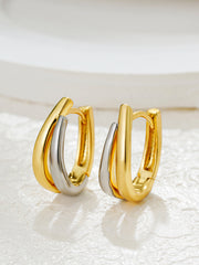 U-Shape Tunnel Hoop Earrings