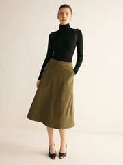 Piping Pockets Skirt