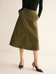 Piping Pockets Skirt