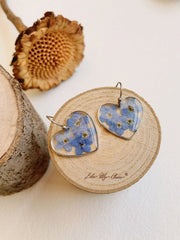 Forget me Nots FlowerEarrings Teardrop Dangle Earring