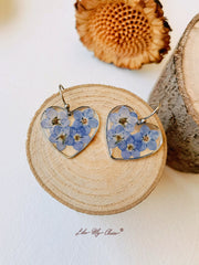 Forget me Nots FlowerEarrings Teardrop Dangle Earring