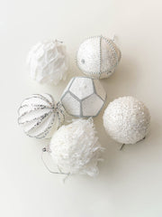 6Pcs Christmas Ball Painted Ball Christmas Tree Window Decoration