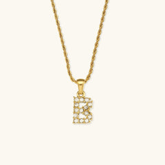 Celeste Initial Diamond Necklace