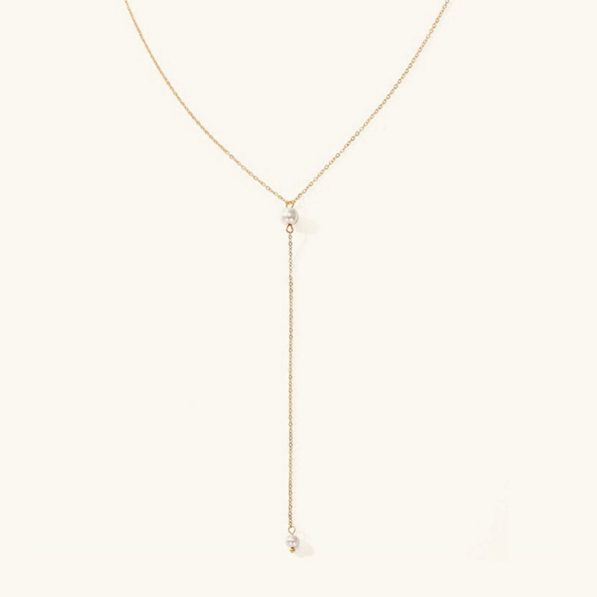 Beatrice Pearl Drop - Y-Chain Necklace