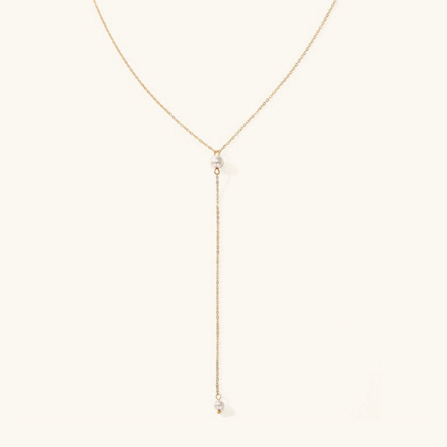 Beatrice Pearl Drop - Y-Chain Necklace