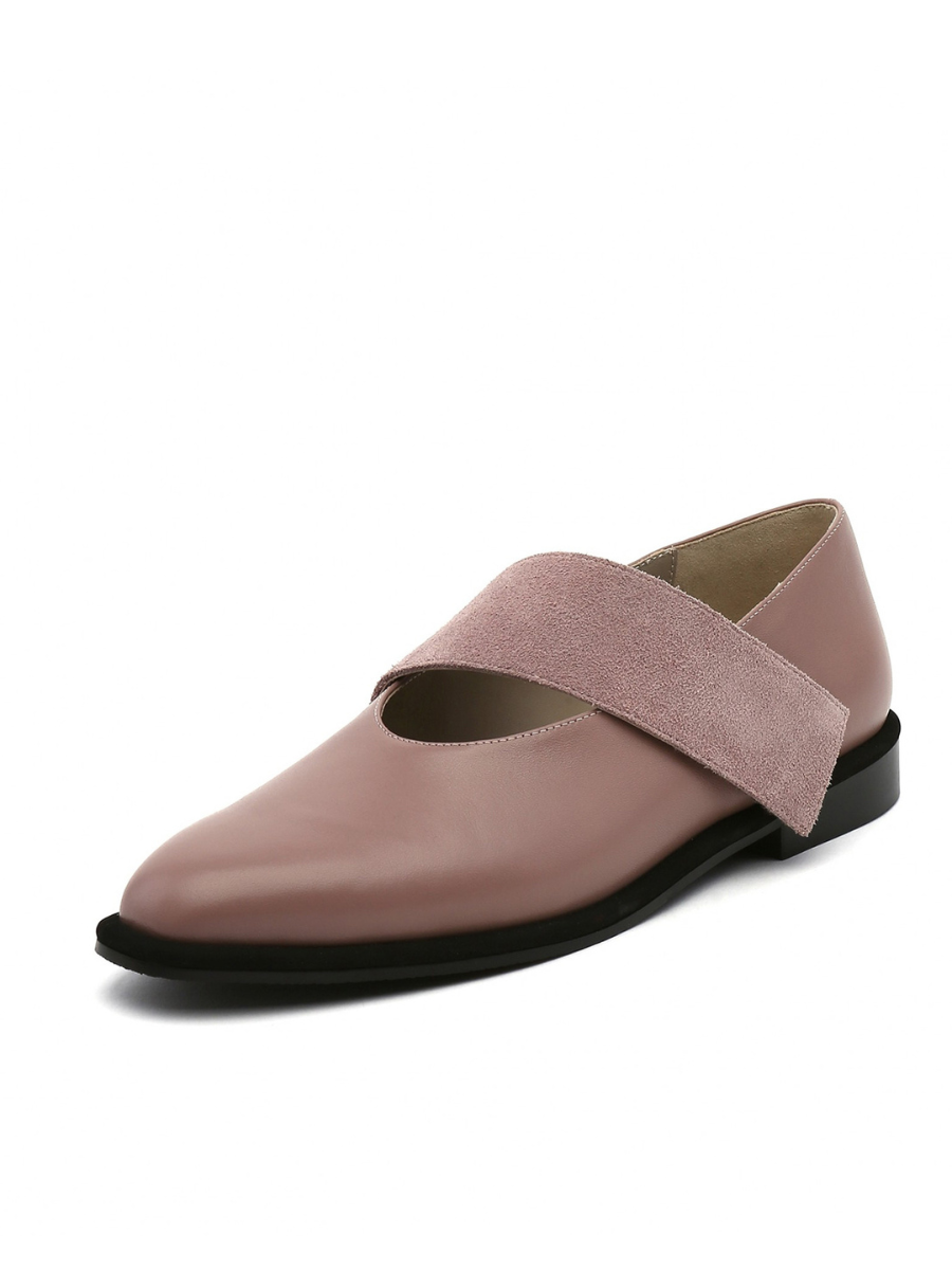 JADY ROSE | SIMPLE AS COMFORT LEATHER FLAT - MOCHA