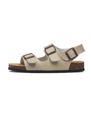 Maibulun - Beige Double-Strap Slingback Sandals