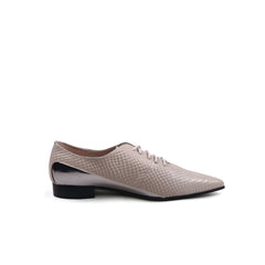 Genuine Leather Amina Shining  Oxford Shoes - JadyRose