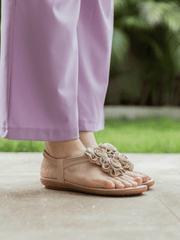 SIKETU | Apricot Rosette Sandals