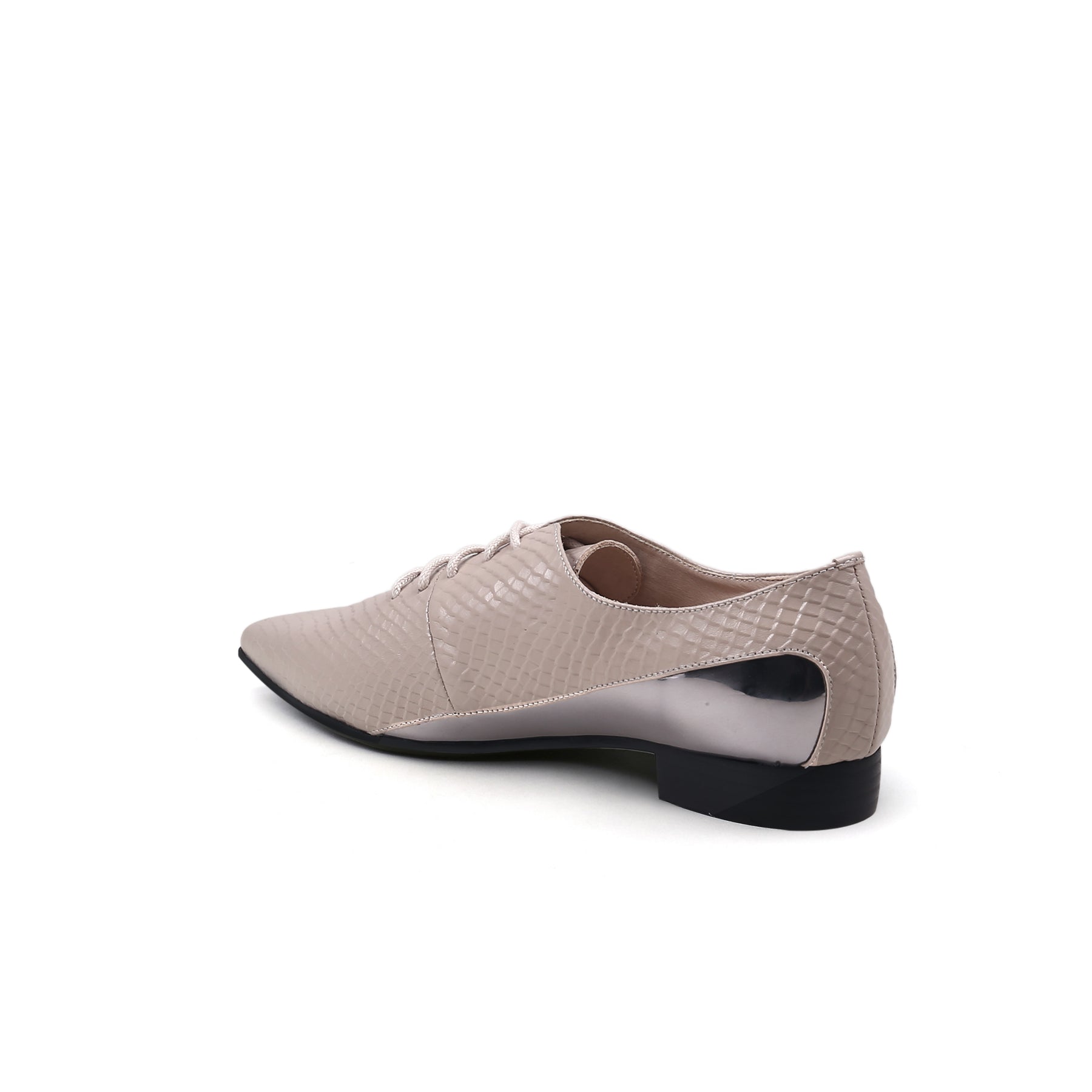 Genuine Leather Amina Shining  Oxford Shoes - JadyRose