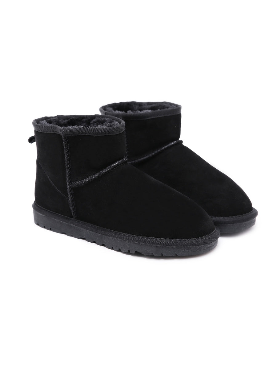 SMAIBULUN Ugg | Faux Fur-Lined Classic Ugg Short Boots