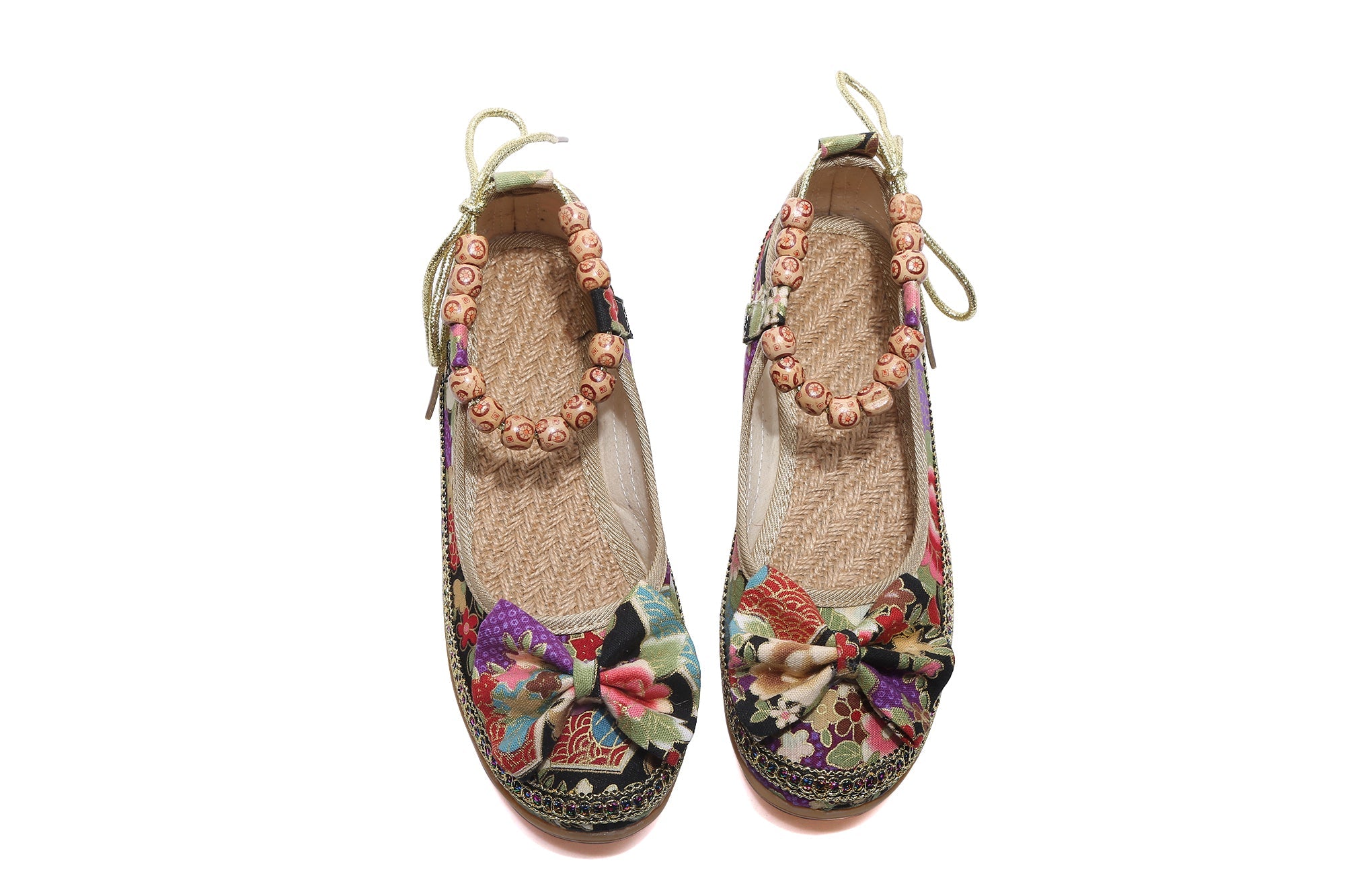 Cactus Rose | Buddha Beads Flat Loafer