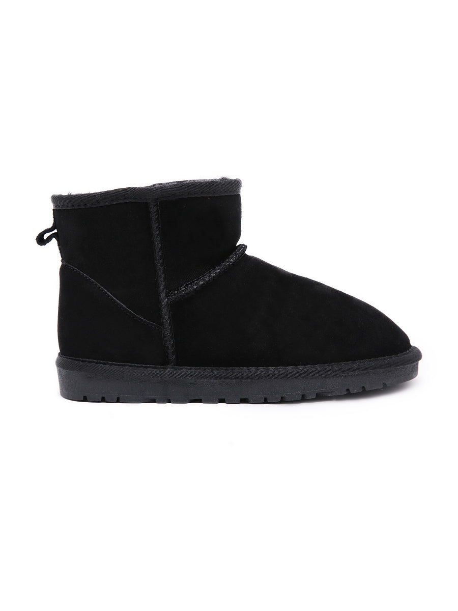 SMAIBULUN Ugg | Faux Fur-Lined Classic Ugg Short Boots