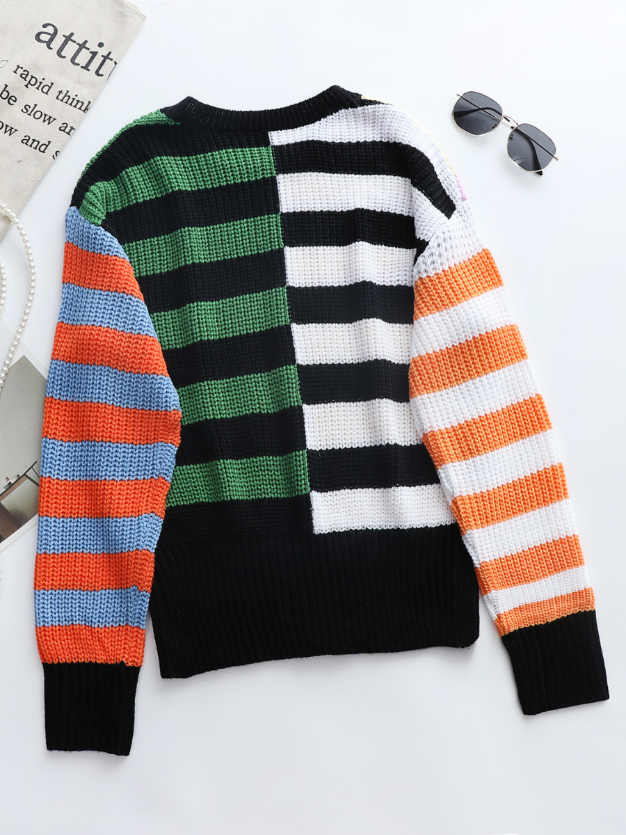 Smaibulun | ROBERTA Stripe Multi Color Knit Top