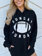 Oversized ¡°Sunday Funday¡± Hoodie