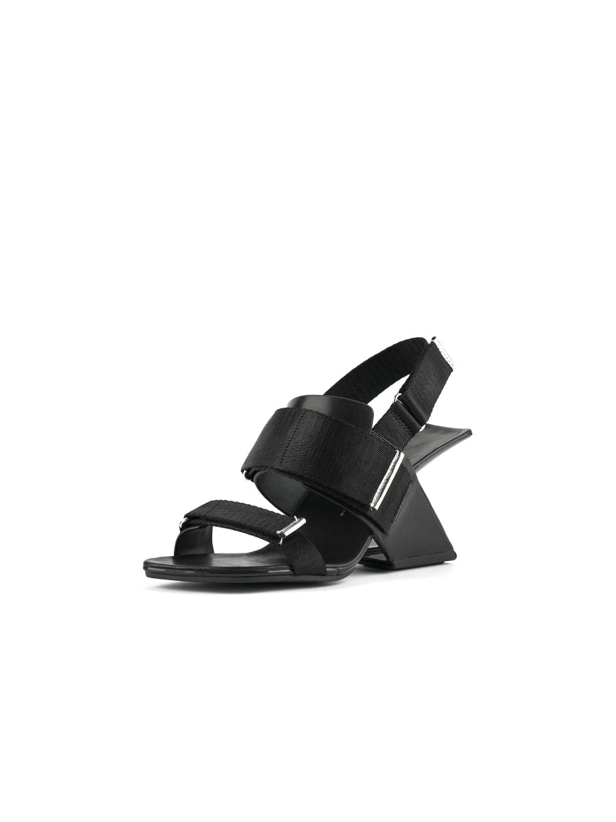 JadyRose | Wedge Heel Summer Slingback Sandal - Black