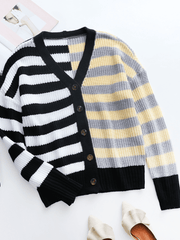 Smaibulun | Rachael Contract Stripe Knit Cardigan