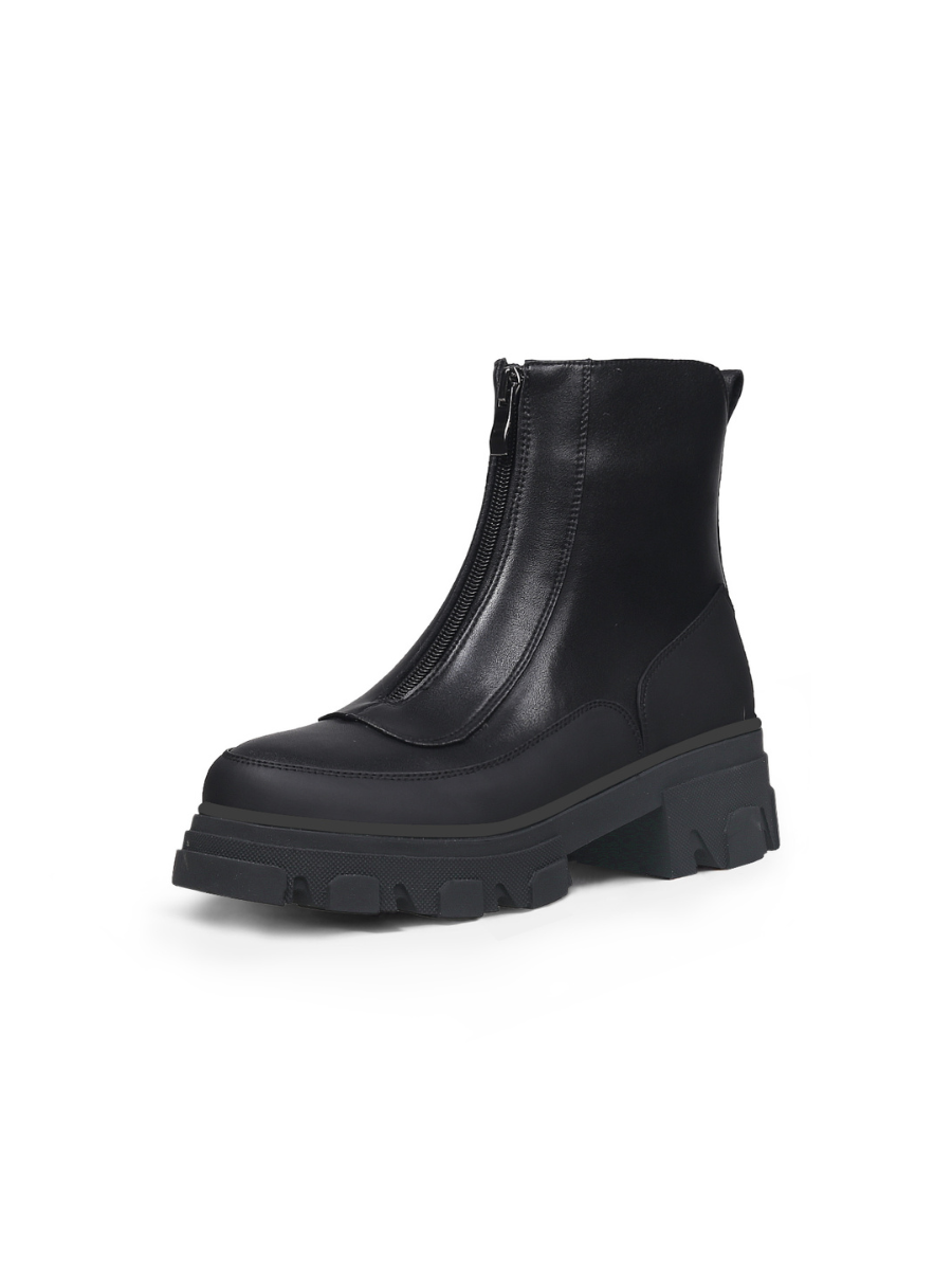 JADY ROSE | BLACK MATT LEATHER CHELSEA BOOT