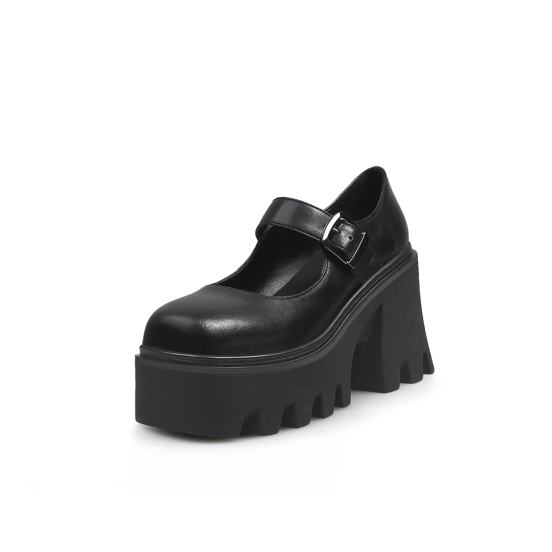 JadyRose | Classic Chunky Heel Platform Mary Jane - Black