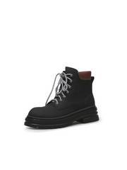 JADYROSE | BLACK LEATHER COMBAT BOOT