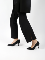 JADYROSE | CASPERE BLACK LEATHER STILETTOS