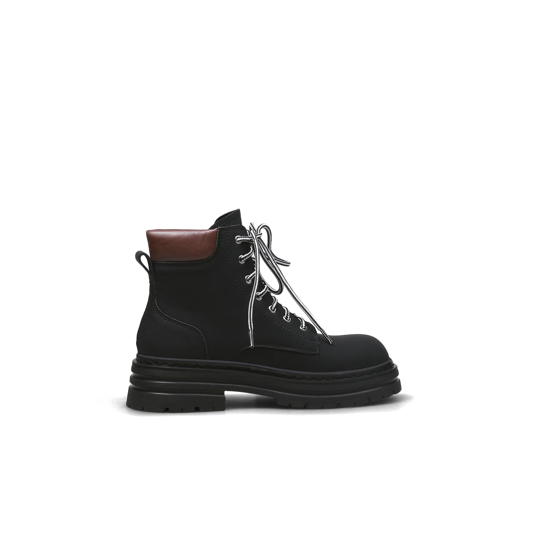 JADYROSE | BLACK LEATHER COMBAT BOOT