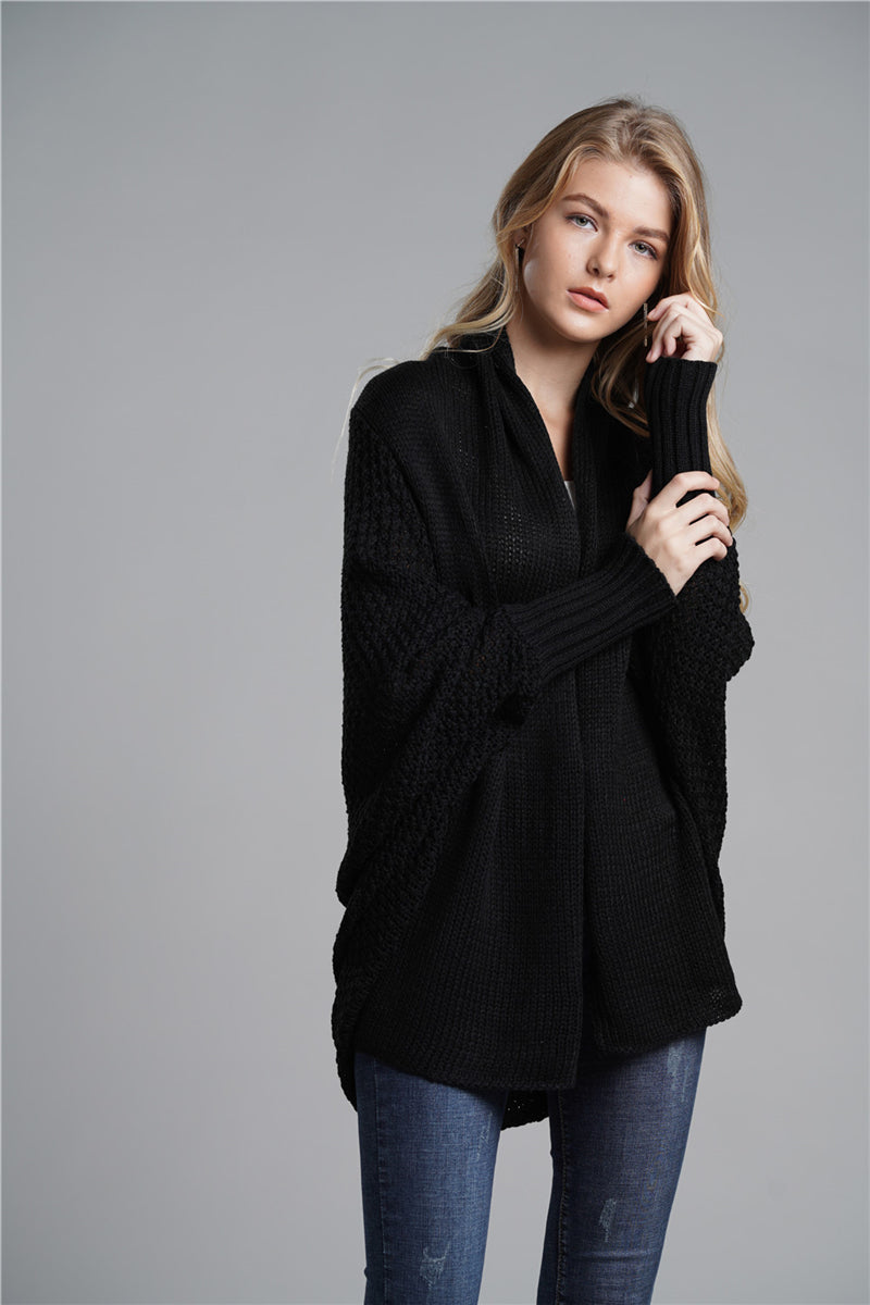 Smaibulun | Black Batwing Easy On Cardigan