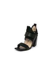 JadyRose | Warrior Lady Black Geometry Heel Sandal