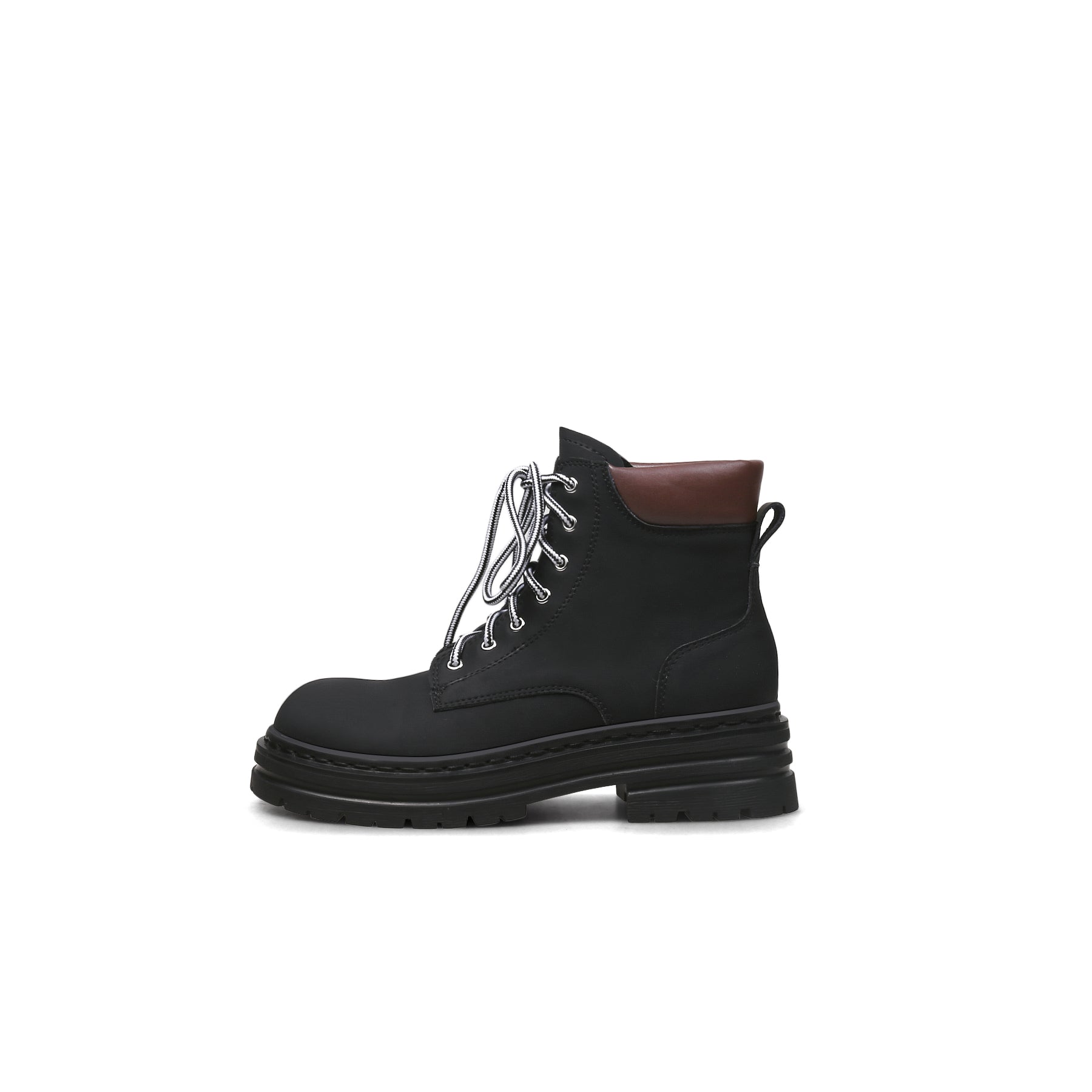 JADYROSE | BLACK LEATHER COMBAT BOOT