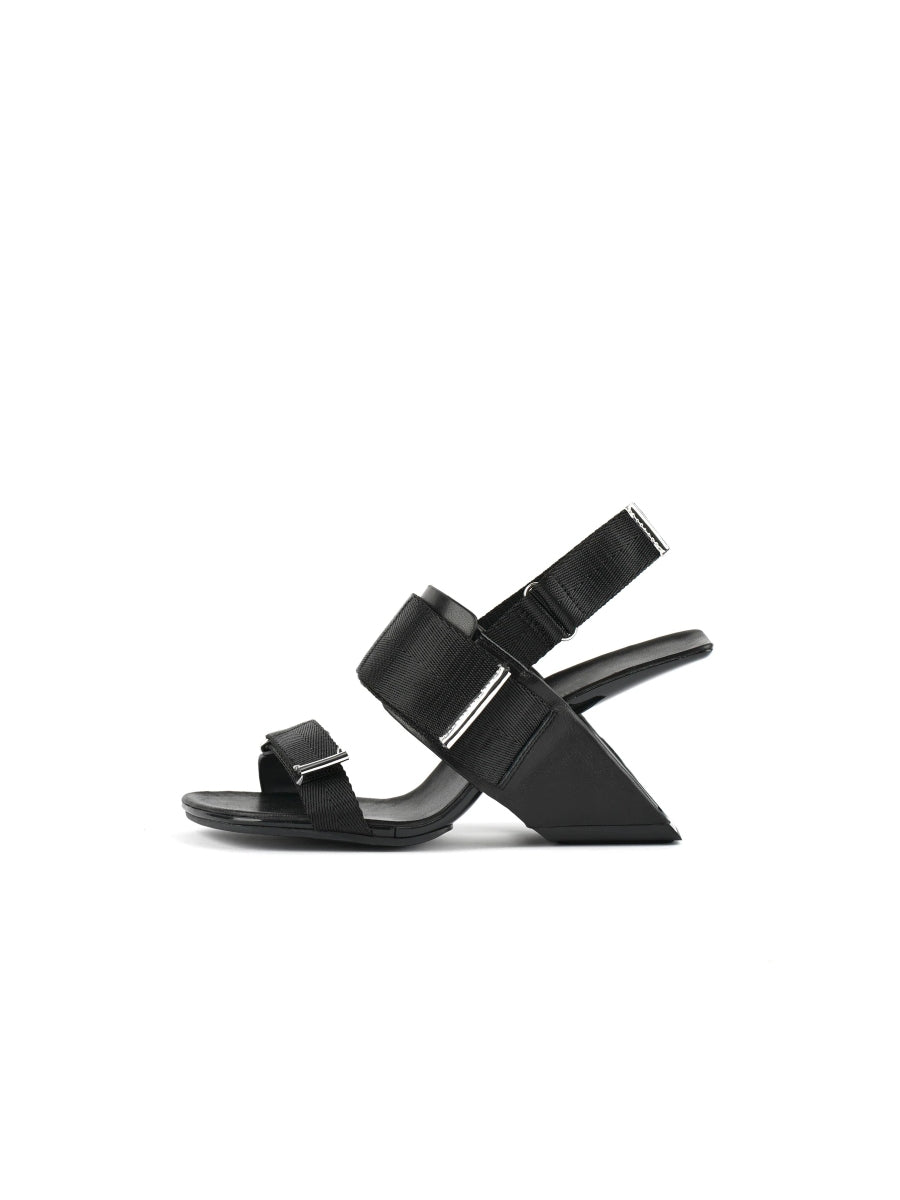 JadyRose | Wedge Heel Summer Slingback Sandal - Black