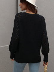 SHANTALL KNIT CARDIGAN - BLACK