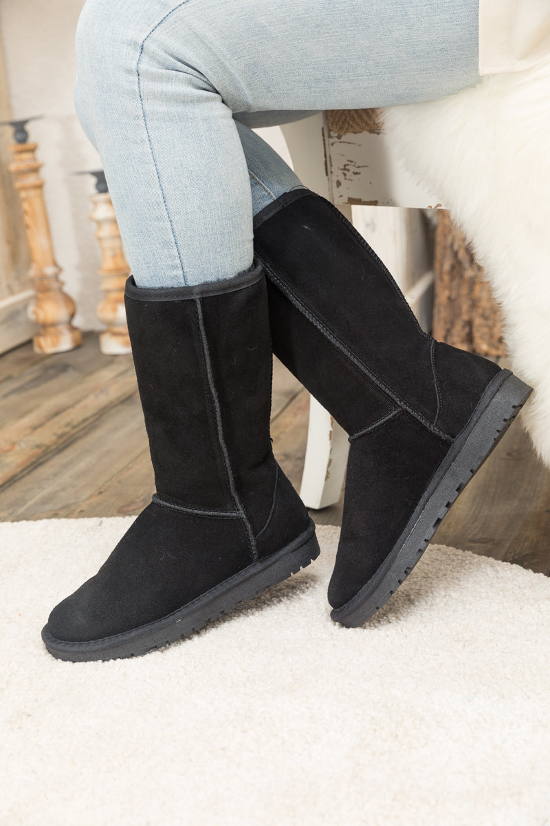 SMAIBULUN Ugg | Classic Suede Mid-Length boots - Black