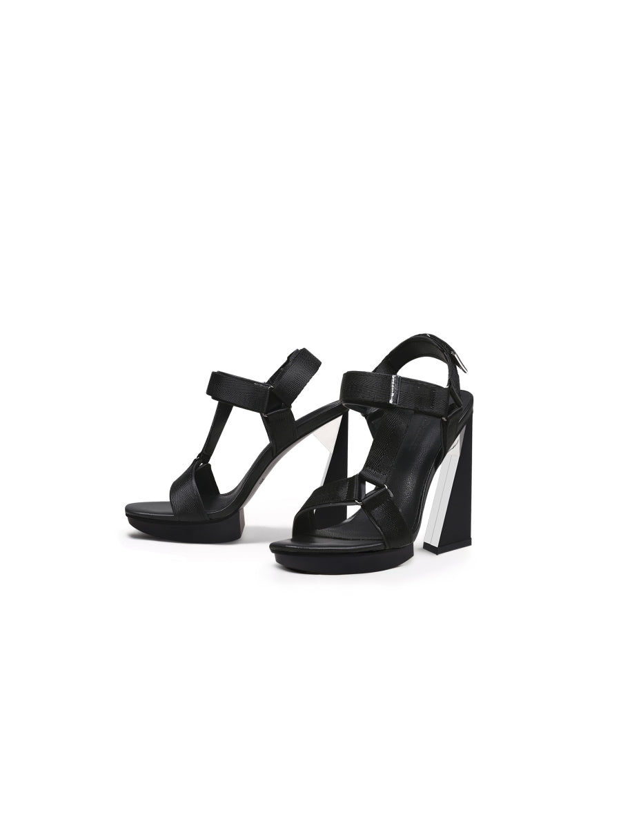 JadyRose | TRIBECA SKY HIGH HEEL BLACK GLADIATOR