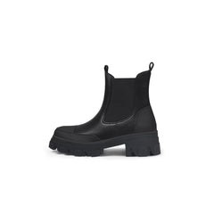 JADY ROSE | LUG SOLE LEATHER CHELSEA BOOTIE BLACK