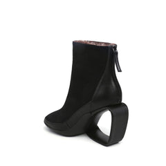 JadyRose | JR Signature Triangle Wedge-Heel Leather Boots